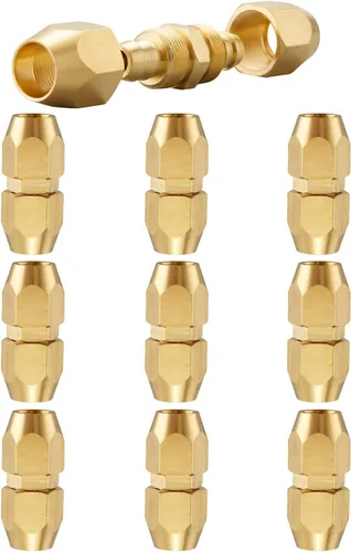 Miniatura 9 de Soild Brass HPT - Kit de reparación de empalmador de manguera reutilizable de latón para manguera de identificación de 1/4 pulgadas
