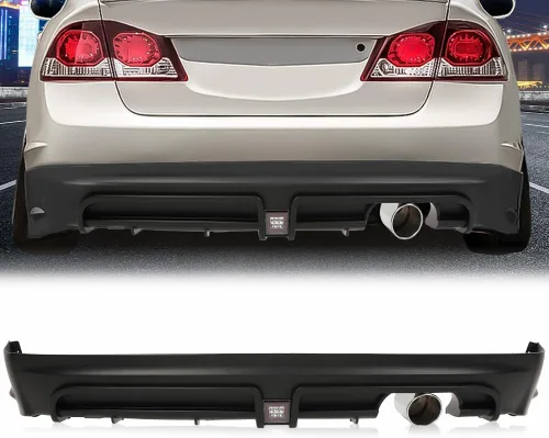 Miniatura 13 de PIT66 Cobertura de parachoques trasero compatible con Honda Civic Sedán 4 puertas 2006-2011 04715SNAA90ZZ, HO1100235
