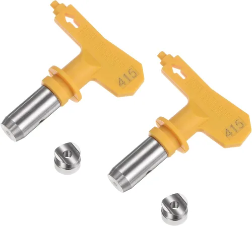 Miniatura 58 de uxcell 2 puntas de pulverización reversibles para pulverizador sin aire, 109 puntas de boquilla de pulverización de pintura, piezas de máquina