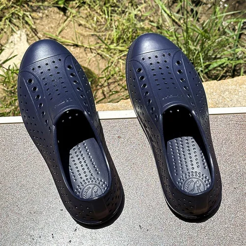 Miniatura 4 de FLIOZY Zuecos de jardín impermeables para hombres y mujeres, zapatos ligeros y transpirables de EVA sin cordones, cómodos y antideslizantes, calzado