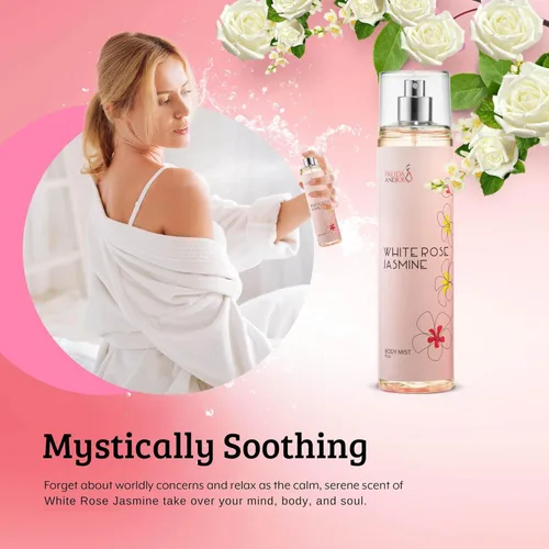 Miniatura 3 de White Rose Jasmine - Spray corporal para mujer, perfume para mujer, fragancia corporal y aerosoles de lujo, botella de spray fina de 8 onzas