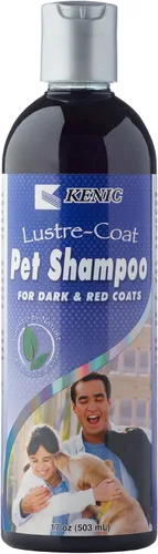 Kenic Dark Coat Shine - Champú acondicionador para perros y gatos, mejora el color y el brillo de la capa profunda, sin jabón ni parabenos,