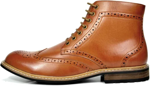 Miniatura 2 de Bruno Marc - Botas de vestir de motocicleta al tobillo para hombre