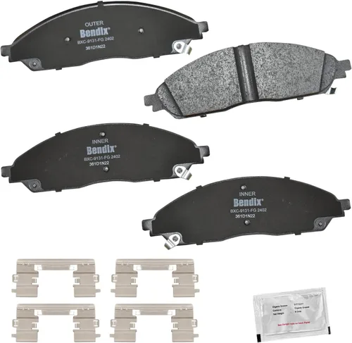 Miniatura 386 de Pastillas de freno delanteras cerámicas Bendix Priority1 CFC2302 para Hyundai Elantra 2021, Sonata 2022-2020, Kia K5 2023-2021