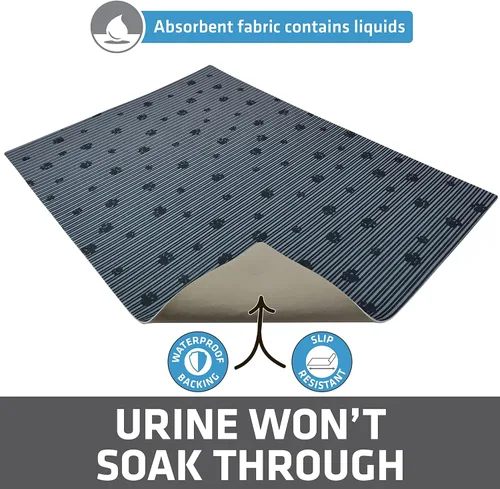 Miniatura 3 de Drymate Tapete Original para arena para gatos, contiene desorden de la caja, protege los suelos, a prueba de orina, lavable a máquina, suave