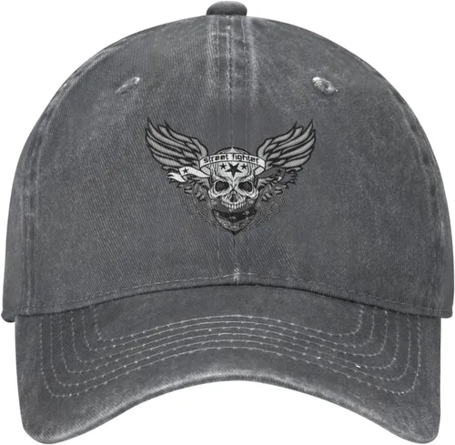 Miniatura 2 de Cowboy Hat Trendy Hats for Man and Women Djustable Four Season Outdoor Baseball Cap of Hell Skull with Angel Deep Heather