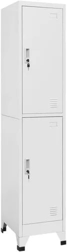 Miniatura 40 de Archivador de metal de 2 cajones, archivador de acero para oficina con cerradura para el hogar y la oficina, 35.4 x 18.1 x 28.5 pulgadas (blanco)