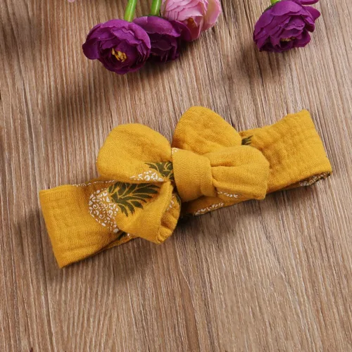 Miniatura 4 de Mameluco con volantes para bebé recién nacida, con diadema, ropa de verano