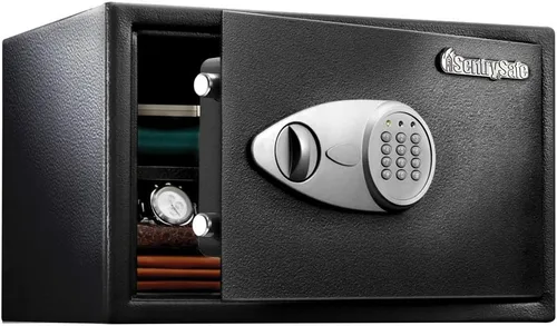 Miniatura 9 de SentrySafe Caja fuerte de estante con cerradura de teclado digital, caja fuerte de acero con forro interior y kit de anclaje para dinero, joyería