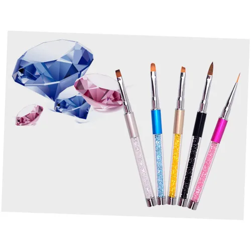 Miniatura 9 de EXCEART pincel de uñas acrílico Nail Liner Bolígrafos bolígrafos de pintura de uñas bolígrafos de arte de uñas bolígrafo de punteo de uñas rotulador