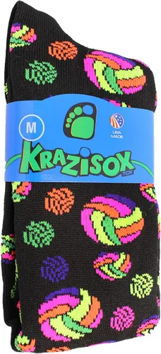 Miniatura 2 de TCK Krazisox Neon Volleyball Logo Socks