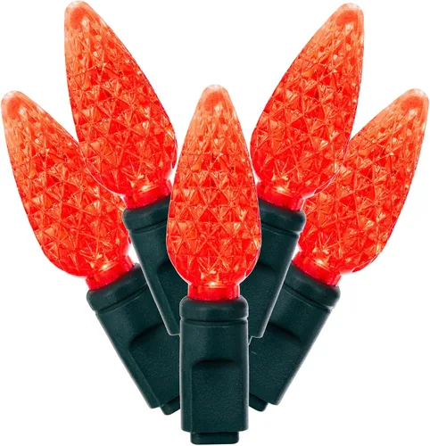 Miniatura 8 de Vickerman El juego de luces X6G8535 cuenta con 50 luces LED en cable verde con espacio de bombilla de 6 pulgadas, 25 pies, magenta