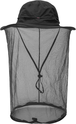 Miniatura 13 de Sombrero de pesca Sombrero de protección solar Red de cabeza de mosquito para exteriores Sombrero de cubo con malla de red oculta azul (Airy Blue)