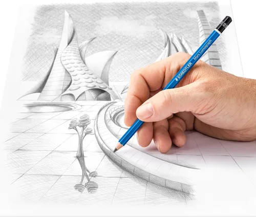 Miniatura 4 de STAEDTLER Mars Lumograph 8B Lápiz de dibujo de grafito, suave, resistente a la rotura, 12 unidades, 100-8B