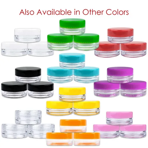 Miniatura 8 de Beauticom - Tarros redondos de 0.11 oz, 0.1 fl oz, con tapa de rosca para exfoliantes, aceites, tóner, ungüentos, cremas, lociones, muestras