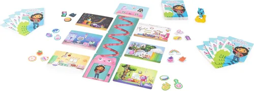Miniatura 4 de Spin Master Games Gabby's Dollhouse Match-ical Juego a juego con cartas y figura de CatRat, en el popular diseño de la serie preescolar de casa