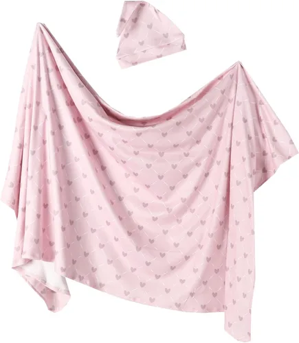 Miniatura 7 de Manta de recepción para recién nacido, manta para bebé, tamaño grande, suave, para bebés, niñas y niños, 43 x 53 pulgadas, Azul, 0 a 6 meses