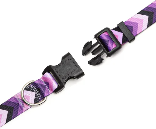 Miniatura 5 de Collar ajustable para perro con patrones, ultra cómodo, de nailon suave, transpirable, para perros pequeños, medianos y grandes (S, flecha)