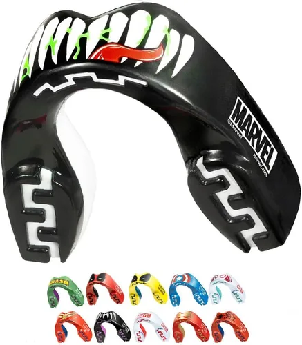 Miniatura 12 de Marvel Sport Mouth Guard, Dual Layer Mouthguard for Adults & Youth with Case (Beast, Junior (up to 11 Years))