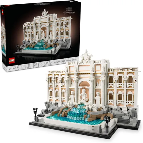 LEGO Architecture Fuente de Trevi Juego de Construcción - Modelo Coleccionable del Monumento Italiano para Exhibición para Adultos, 18+ - Regalo