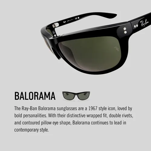 Miniatura 16 de Ray-Ban Gafas de sol rectangulares Rb4089 Balorama para hombre