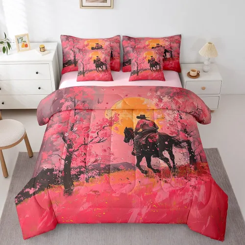Miniatura 39 de Erosebridal Juego de edredón de 7 piezas con diseño de piano, cama Queen en una bolsa, juego de ropa de cama retro con notación musical de guitarra