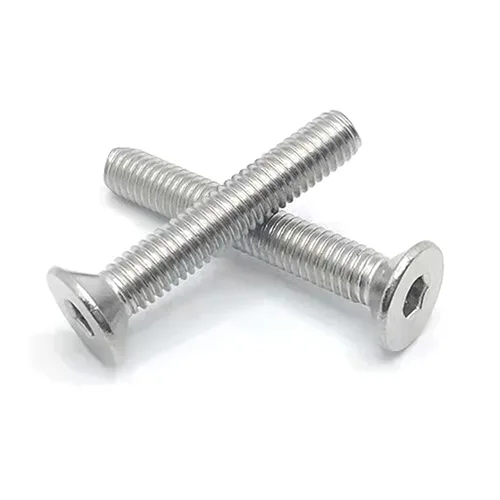 Miniatura 6 de Tornillos de cabeza plana M3-0.020 x 0.157 in, acero inoxidable 18-8 (304), acabado brillante, unidad de enchufe Allen, tornillos de máquina