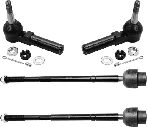 Miniatura 73 de Detroit Axle - 4 barras de acoplamiento delanteras para Kia Forte Koup 14-17, 14-18 Forte Forte5, 4 extremos de barra de acoplamiento exteriores e