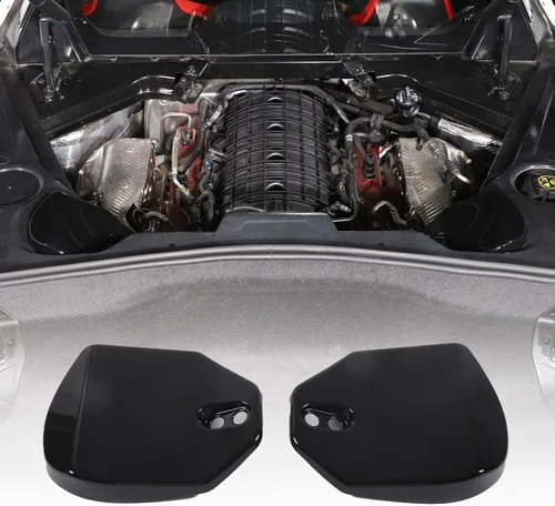 Miniatura 9 de Cubiertas de torre de puntal trasero compatibles con Chevrolet Corvette C8 2020-2023, cubierta de panel de protección de impactos de plástico ABS