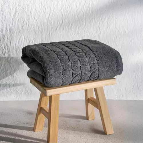 Miniatura 9 de BAGNO MILANO Toallas de baño de algodón turco orgánico, colección jacquard de lujo, certificadas orgánicas altamente absorbentes, juego de toallas