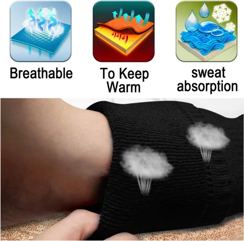 Miniatura 8 de Autocastle Calcetines calefactados para hombres y mujeres, calcetines calefactados recargables para pies fríos, calcetines de calentamiento