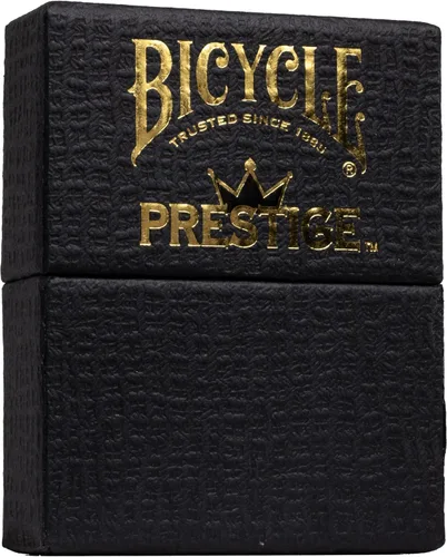 Miniatura 3 de Bicycle Prestige - Cartas de juego impermeables, baraja 100% de plástico negro, cartas de póquer duraderas de calidad de casino