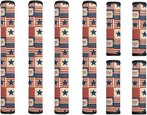 Miniatura 41 de America250 Refrigerator Door Handle Covers Set of 8 Fridge Oven Dishwasher Kitchen Appliance Protector for 250 Years of American Independence Get