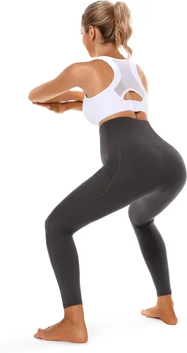 Miniatura 6 de Foucome Leggings de maternidad para mujer con bolsillos sobre el vientre, leggings de entrenamiento para yoga, pantalones de trabajo activo