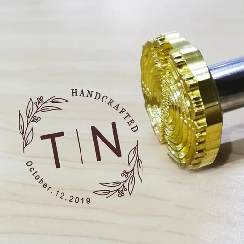Miniatura 10 de Hierro de marca personalizado para madera, sello de hierro de marca propia de cuero, sello de calor para barbacoa incluyendo el mango, sello