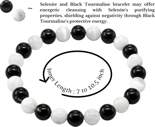 Miniatura 388 de Amazing Gemstone Crystal Bracelet for Women Men's Gifts - Protection Healing Crystal Bracelet - 8mm Gemstone Beaded Stretchable Bracelet Pulseras