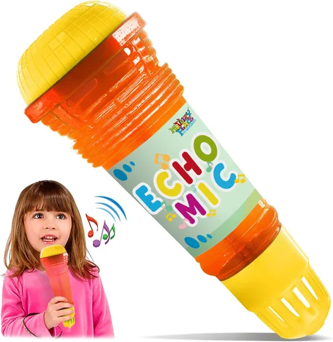 Miniatura 8 de Novelty Place Micrófono Echo para Niños y Pequeñitos - Micrófono de Karaoke Mágico sin Batería, Amplificador de Voz, Juguete Retro para Cantar, Azul