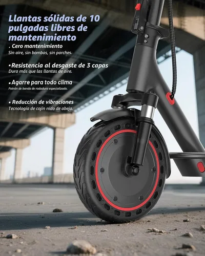 Miniatura 6 de Qlaway Electric Scooter for Adults, 350W/500W Motor, Up to 22 Miles Long Range, 8.5" /10" Solid Tires, 265 lbs Load Capacity, Foldable Commuting