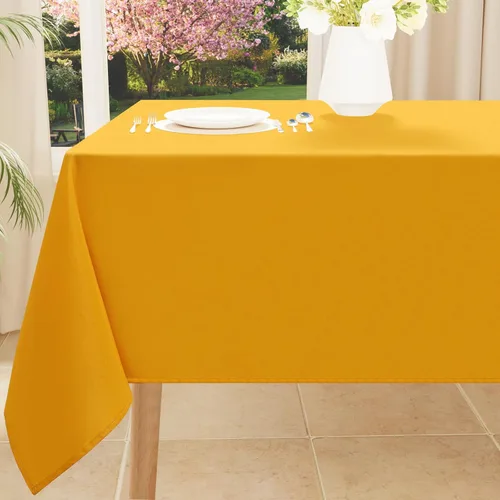 Miniatura 11 de Smiry Mantel rectangular de poliéster impermeable antiarañazos, mantel decorativo de tela lavable para comedor, bufé, fiestas y exteriores, 60 x 84