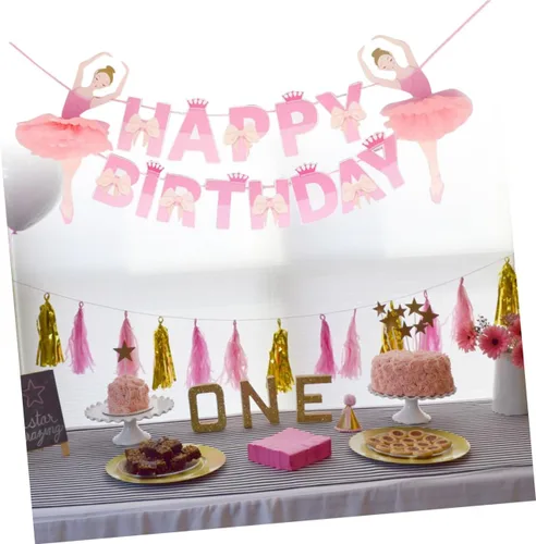 Miniatura 9 de Vaguelly Pancartas de feliz cumpleaños para decoración de boda, decoración de fiesta, guirnalda de banderines para cumpleaños, tira de la bandera