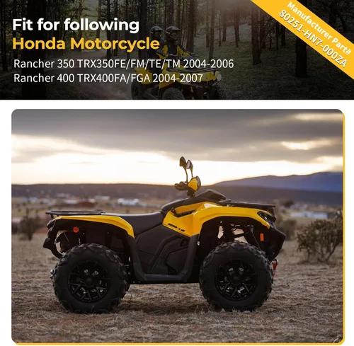 Miniatura 2 de Guardabarros trasero derecho contra salpicaduras para Honda Rancher 350 Rancher 400 2004-2007 TRX350FE TRX350FM TRX350TE TRX350TM TRX400FA TRX400FGA