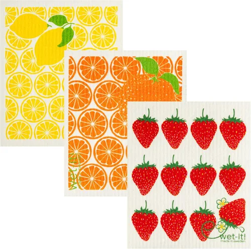 Miniatura 11 de Wet-It! Juego de paños de cocina suecos de 2 unidades - Diseño de palas de pickleball y pickleros, paños de cocina altamente absorbentes, perfectos