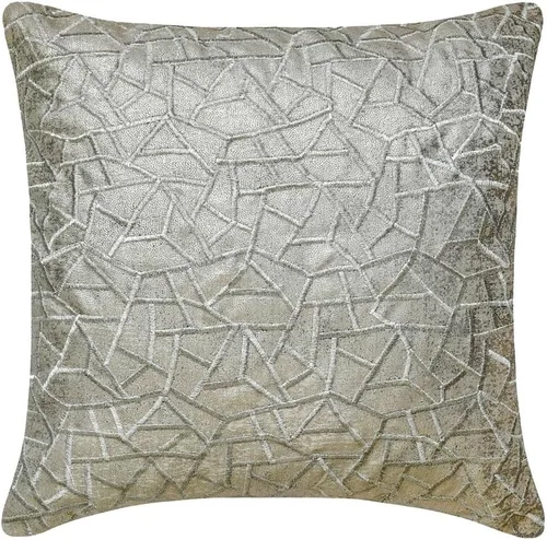Miniatura 23 de The HomeCentric Funda de cojín para silla, fundas de almohada decorativas de 22 x 22 pulgadas (21.7 x 21.7 in), color plateado, fundas de almohada