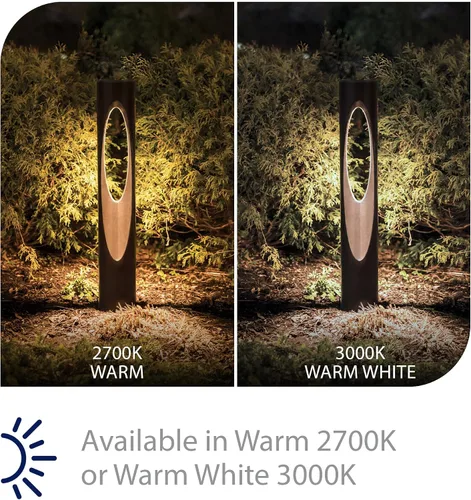 Miniatura 3 de Iluminación de paisaje WAC, Scoop LED 12V bolardo luz 2700K en negro