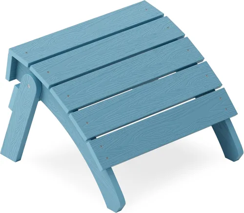 Miniatura 19 de YEFU Adirondack - Juego de 2 otomanas Adirondack, reposapiés de patio, reposapiés Adirondack plegable, resistente a la intemperie para silla Gris