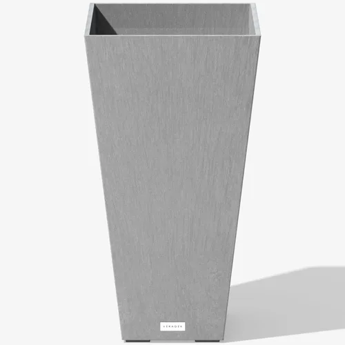 Miniatura 14 de Veradek V-Resin - Macetero cónico para interiores y exteriores, paquete de 2 (26 pulgadas, gris)