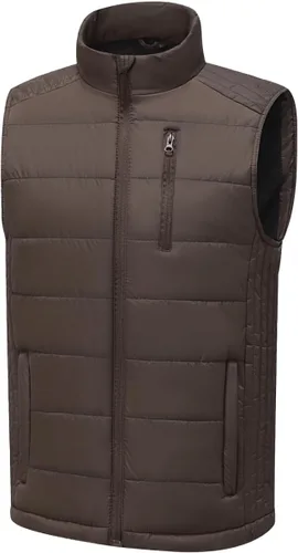 Miniatura 25 de Msmsse Chalecos de invierno para hombre, con forro polar, acolchado, casual, sin mangas