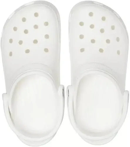 Miniatura 3 de Crocs Zuecos clásicos unisex para adultos con teñido anudado marmoleado, Blanco