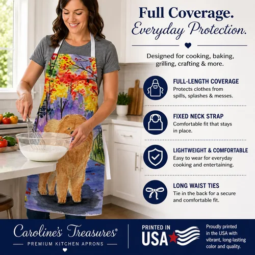 Miniatura 3 de Caroline's Treasures SS7001APRON Chow Chow - Delantal de cocina, servidor, hornear, manualidades, jardinería para adultos, mujeres y hombres