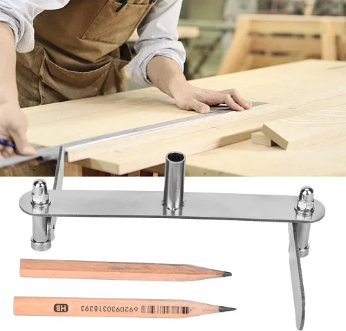 Miniatura 3 de Scriber de centrado, buscador de centro de marcado, herramienta de centrado para carpintería, herramienta de marcado para carpintería, raspador